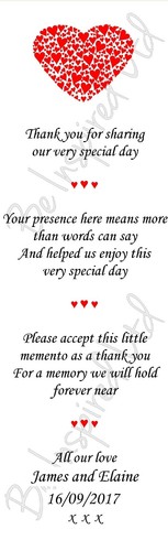 Personalised wedding - 50, x