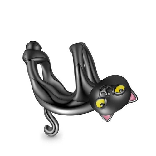 Hanging cat charm for european - charm,