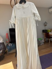 Beautiful Long Christening gown 10-12 M Unisex Used