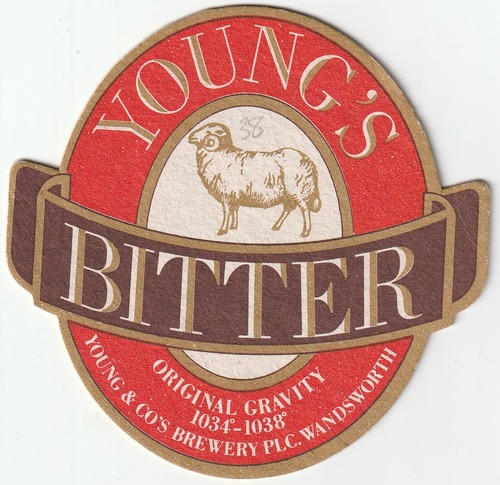 Beer mat youngs brewery - youngs,