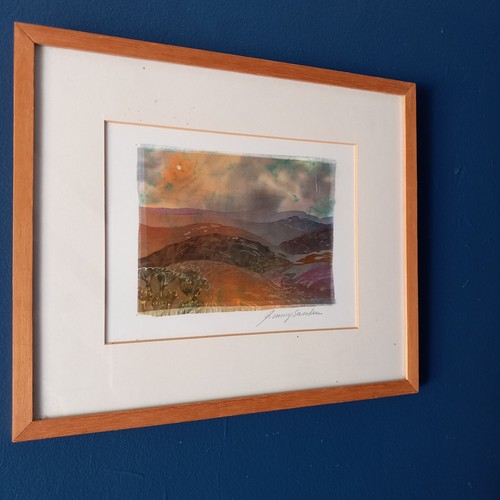 Dartmoor landscape batik - landscape, on