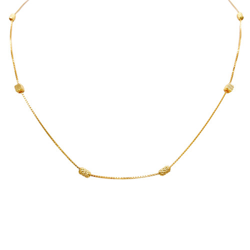 22ct gold beaded - 22ct, necklace