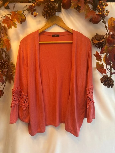 Pink cardigan size 12 14 - cardigan,