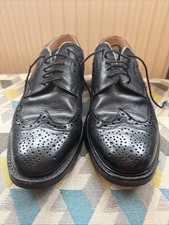 Samuel Windsor Men's Black Cheltenham Oxford Brogues Leather Shoes Size UK 8