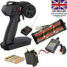 Ready to Run Bundle for Tamiya Kits Radio Set, Battery, Fast Charger, MG Servo
