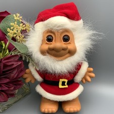 Vtg 9” Russ TROLL Doll Santa