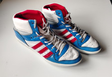 Adidas Sleek series hi tops Uk size 6 red, blue and white