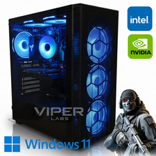 RTX 5060 8GB Intel i7 Fast Gaming PC NVIDIA 32GB DDR4 1TB SSD Windows 11 WiFi 