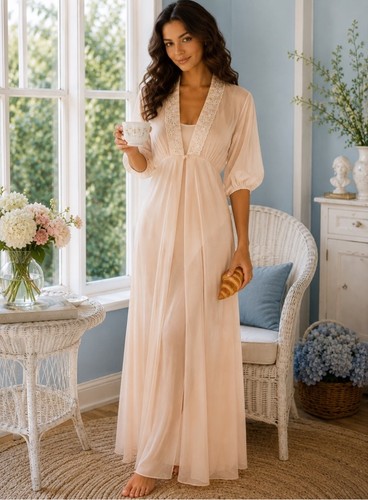 Vintage 70s nylon - vintage, peignoir