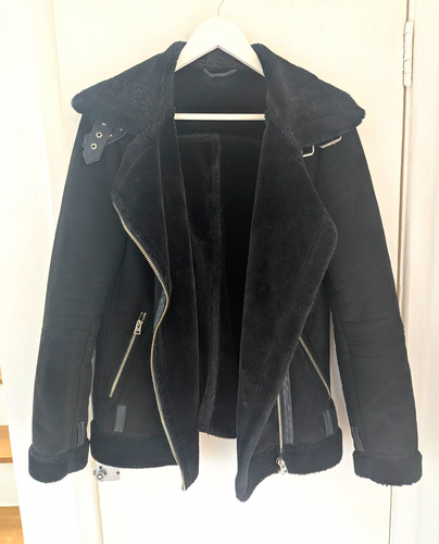Topshop tall black faux - tall,