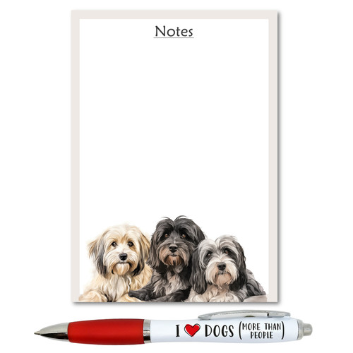 Tibetan terrier dog notepad - dog,