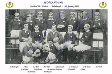 SCOTLAND 1901 (v Wales) RUGBY