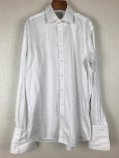 HAWES & CURTIS White Shirt 16 36 St James Slim Fit 2 Ply 100% Cotton Cufflink