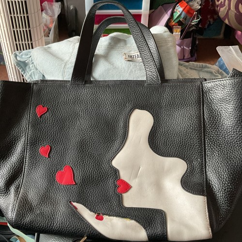 Lulu guinness black leather - guinness,