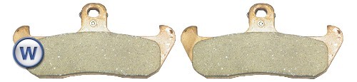 Brake disc pads front - front, for