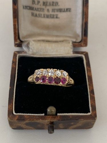 Antique 18ct double row - antique,