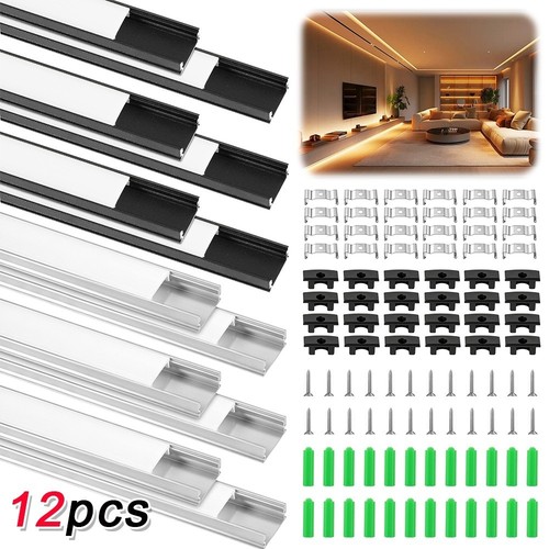 Pack led aluminium channel - 12,
