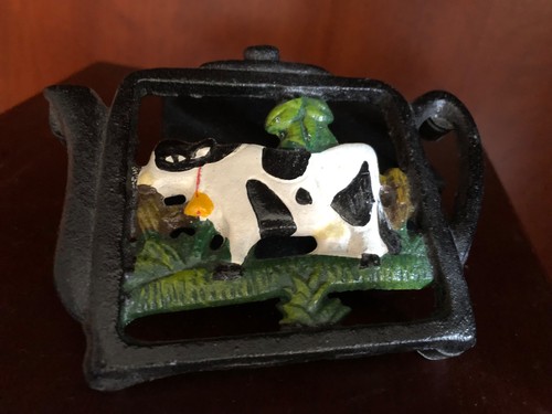 Italian cast iron trivet - iron,