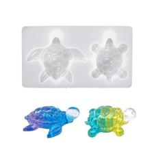 Detailed Turtles Shape Silicone Mold Decorative Crafting Moulds for Hand-Making
