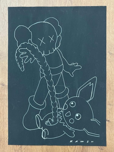 Kaws drawing and - drawing,