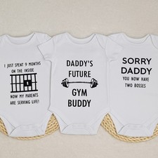 Funny Baby Vest Bodysuit Cute Baby Grow Gift Unisex Newborn Romper Clothes