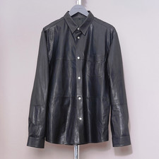 HUGO BOSS Leather Shirt Jacket