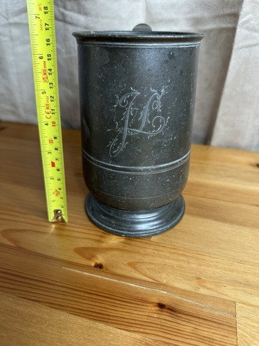 Vintage pewter tankard - pewter, /