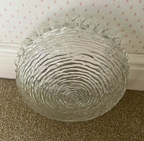 Round ribbed glass original - round,
