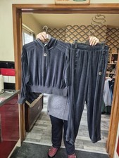 Adidas Ladies Tracksuit Size Uk 10 Black