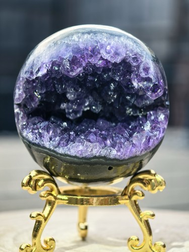 Aaa polished amethyst geode - aaa,