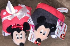 DISNEY JUNIOR MICKEY & MINNIE MOUSE PILLOW PET MINI’S 5.5” SET SUPER CUTE!!