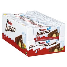 Kinder Bueno Milk Chocolate Bars, Pack of 30