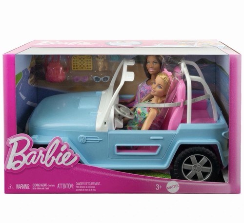 Barbie jeep with dolls and - barbie,