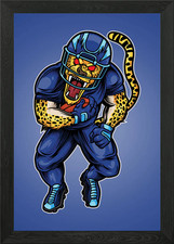 Jaguar mascot framed wall - mascot,