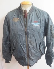 Alpha Industries WWII D-Day 50 year commemorative MA-1 Flight Jacket L 42-44"