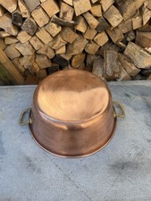 Vintage French Copper Confiture Conserves Jam Making Pan