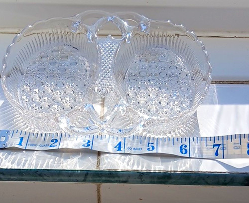 Clear glass hobnail - clear,