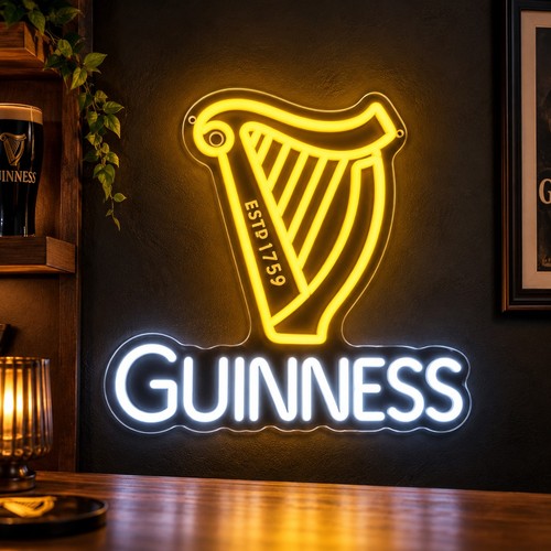 Guinness harp led neon - led,
