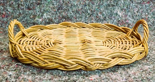 Wicker rattan tray - wicker, with