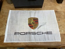 Mark Webber Signed Autographed Porsche Flag 2014/2016.