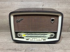 Vintage Ferguson 384U Long/Medium-Wave VHF Bakelite Cabinet Valve Radio