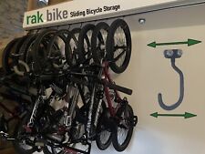 Sliding Bicycle Storage Rack Hooks - Heavy Duty Limit per Hook 2.8" Tyre - 35kg