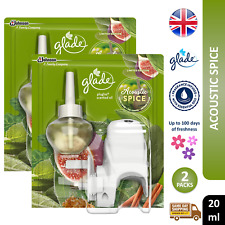 Glade Electric Plugins Scented Oil Refill Air Freshener Acoustic Spice 20ml x2