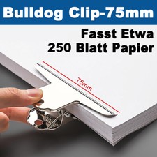 Bulldog Clip Stainless Letter Paper Clamp Silver Binder Clip Office Use 31-145mm