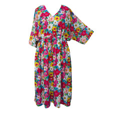 Crepe Printed Maxi Kaftan