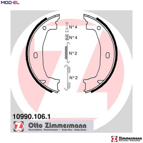 Brake shoe set parking - brake,