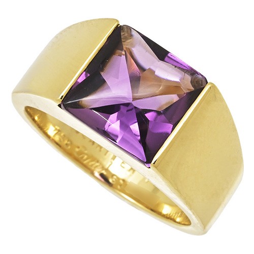Cartier tank amethyst ring - tank,