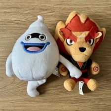 Yokai Yo-Kai Watch Whisper The Ghost & Blazion Lion Plush Soft Toy Bundle X2