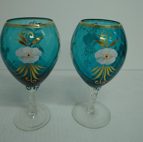 Vintage glass goblets 2 - vintage,