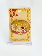 Japan Disney Authentic Chip & Dale Autumn dangle pin 2001 limited edition